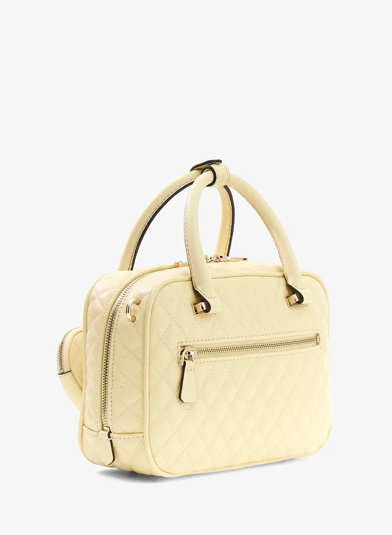 GUESS Atabey Top Handle Box Satchel Bag